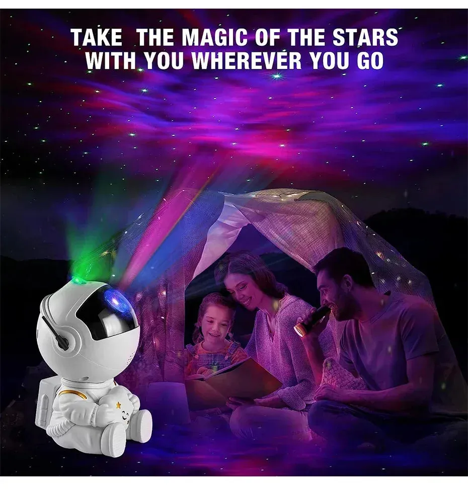 Star Projector Galaxy Night Light Astronaut