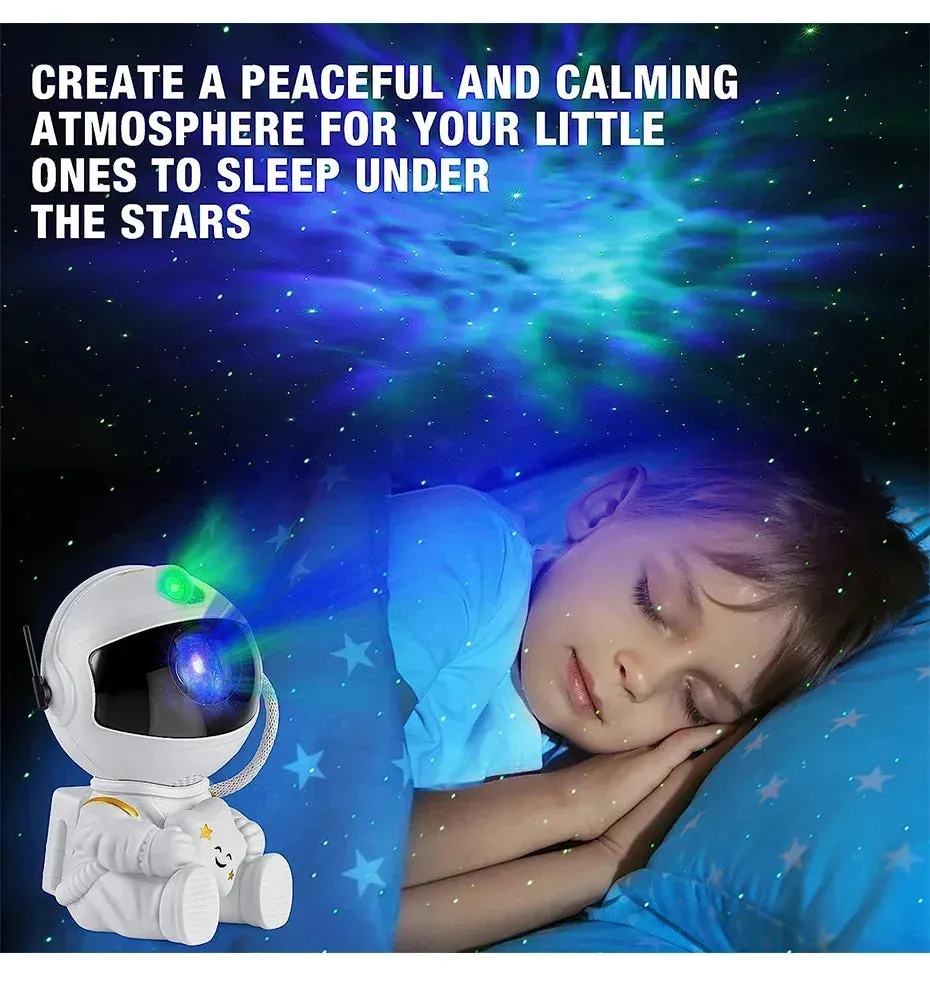 Star Projector Galaxy Night Light Astronaut