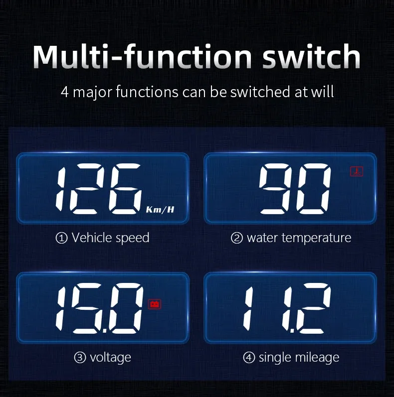 Vintage Digital Car Speedometer Projector Display