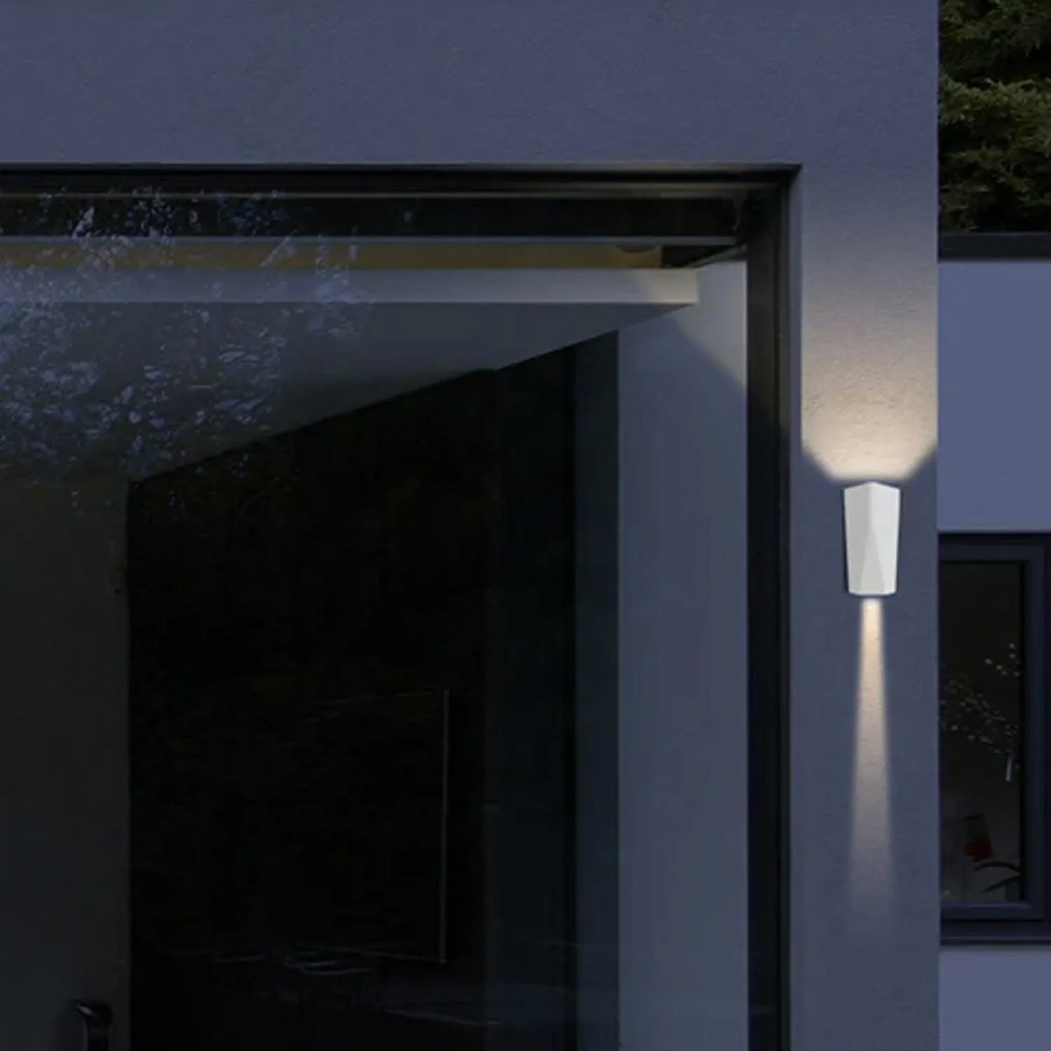 Wigtri Outdoor LED Up/Down Wall Light in Dark Grey or White