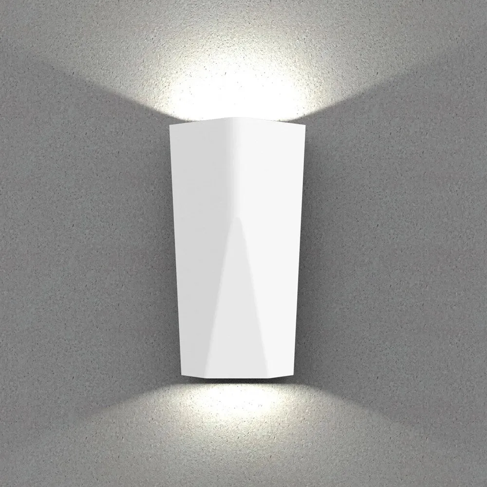 Wigtri Outdoor LED Up/Down Wall Light in Dark Grey or White