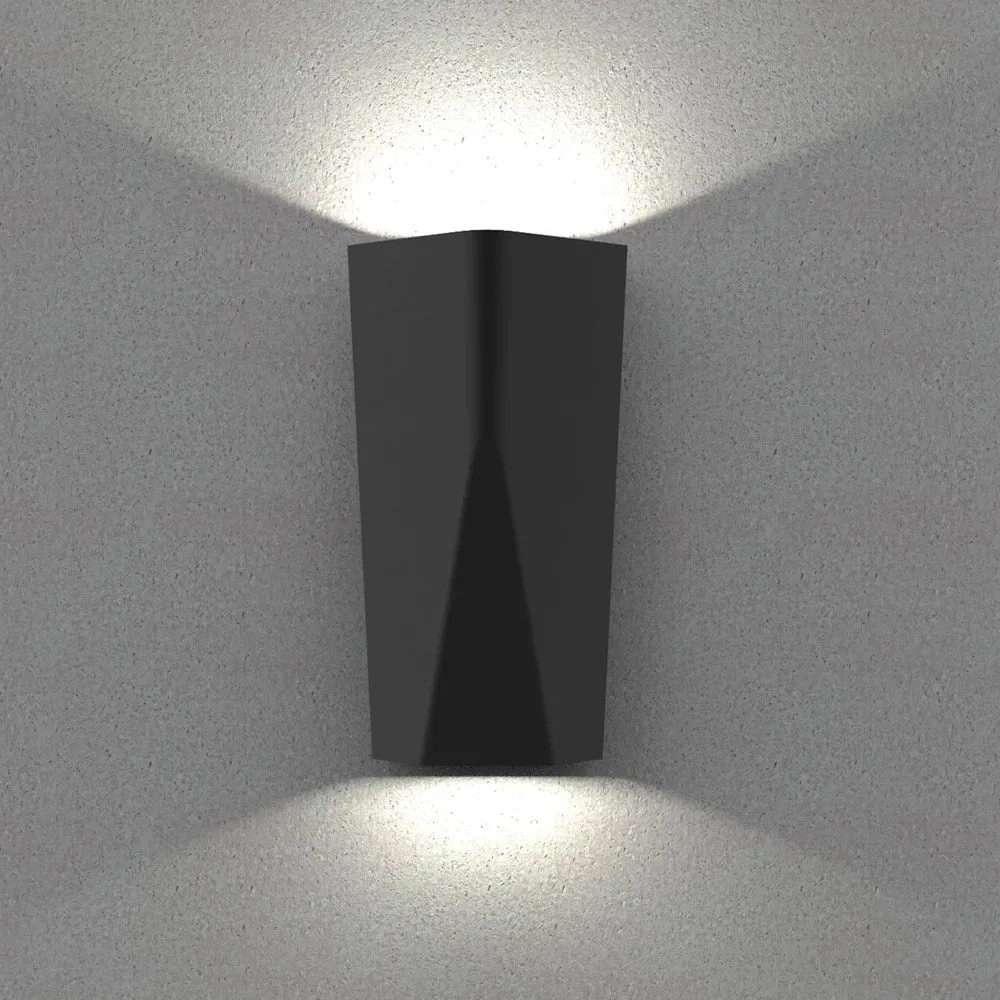 Wigtri Outdoor LED Up/Down Wall Light in Dark Grey or White