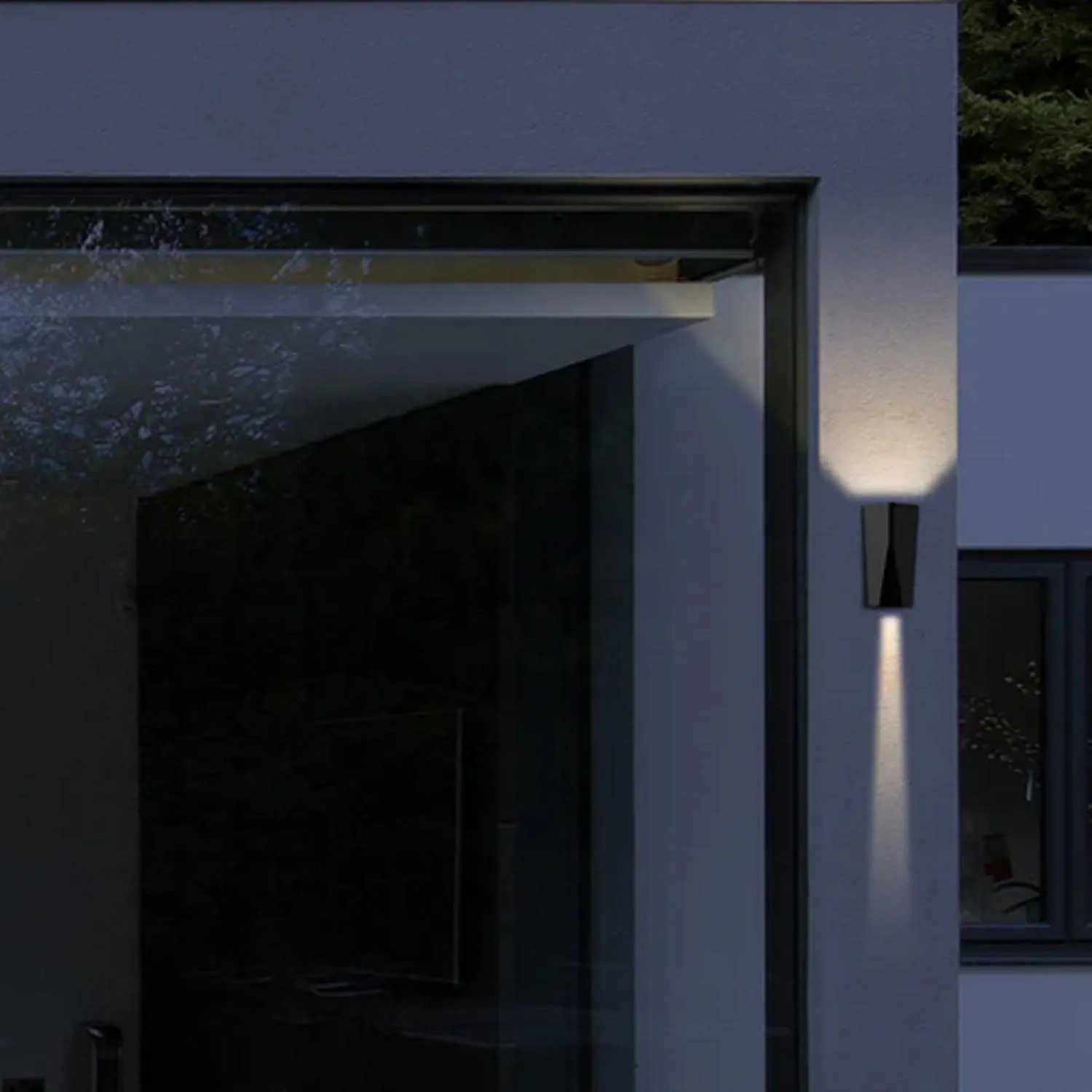 Wigtri Outdoor LED Up/Down Wall Light in Dark Grey or White